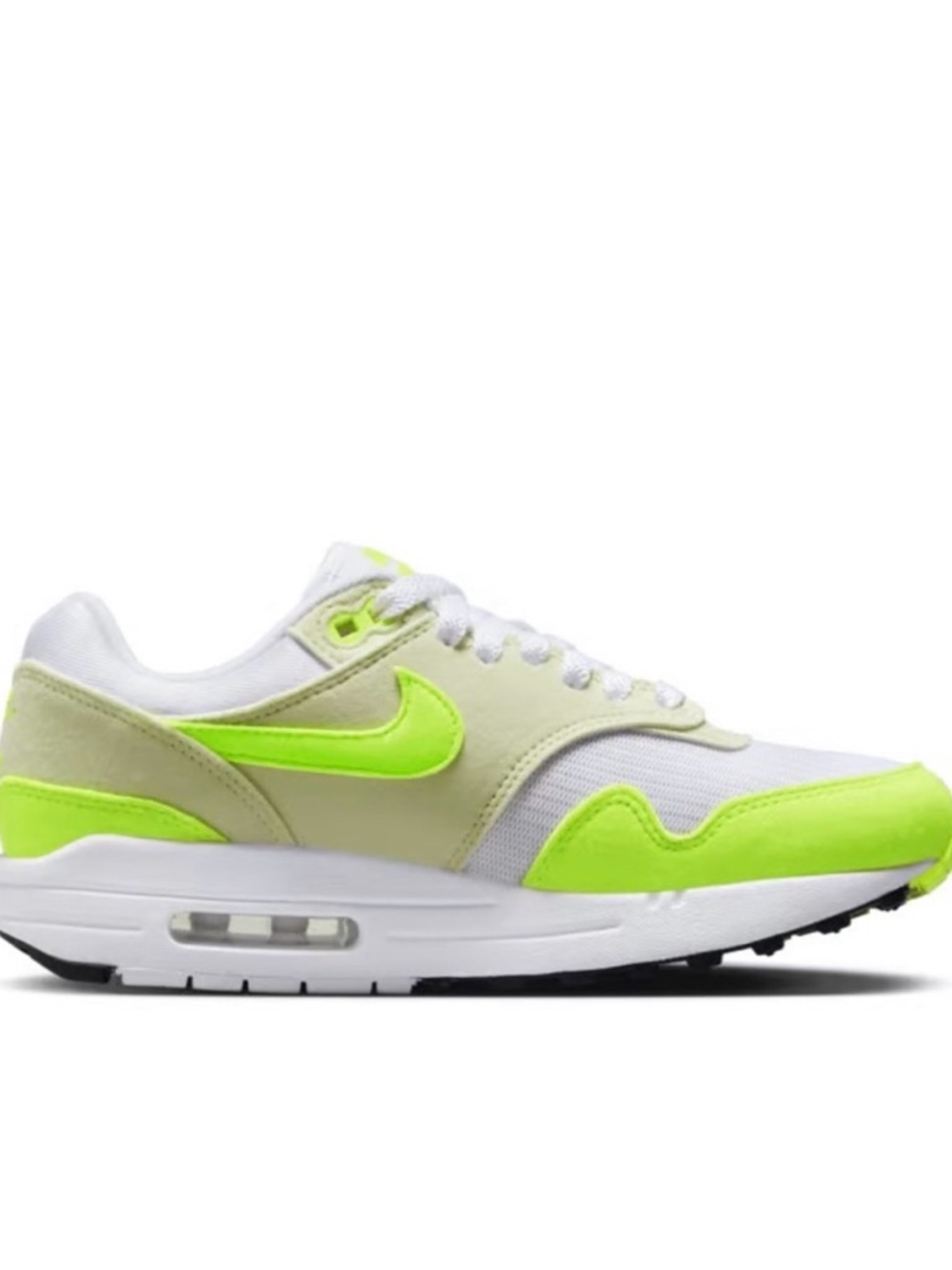 Nike Women's White & Neon Yellow Low-Top Sneakers - Picture 3 of 8